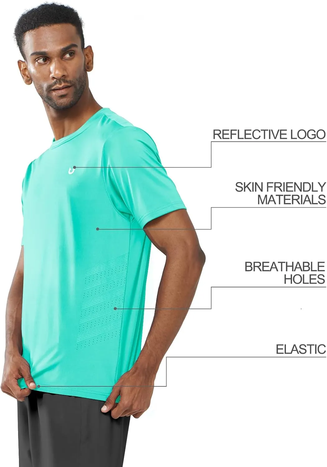NORTHYARD Breathable 2.0 Men's Athletic Workout T-Shirt