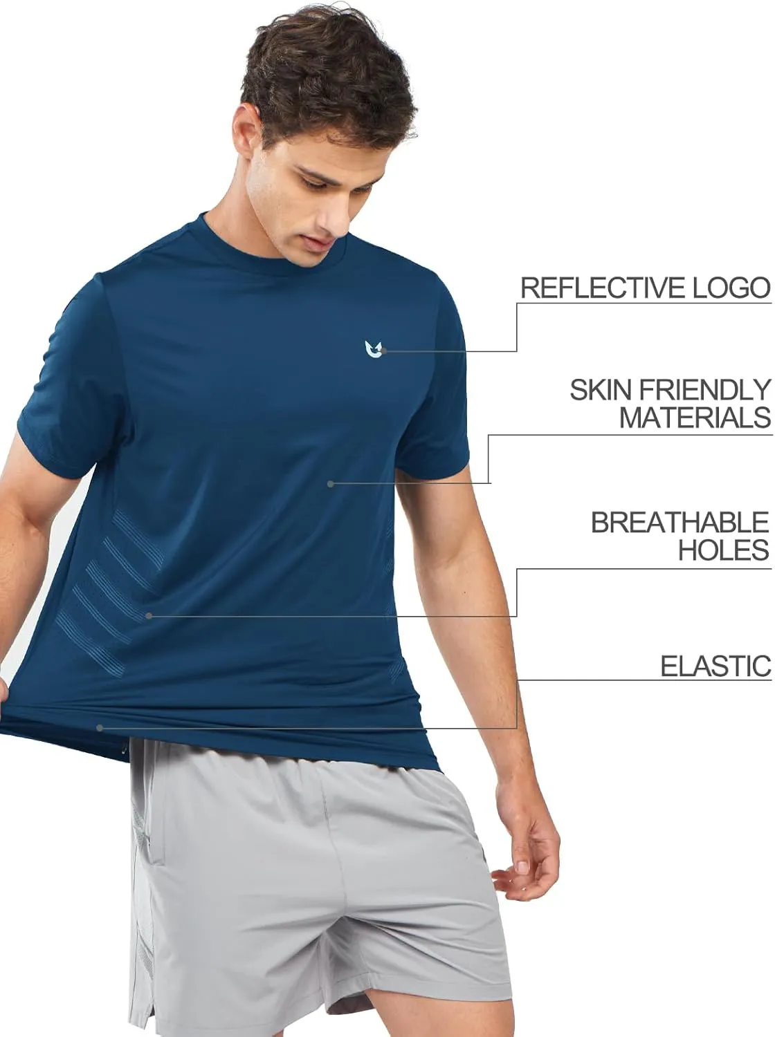 NORTHYARD Breathable 2.0 Men's Athletic Workout T-Shirt