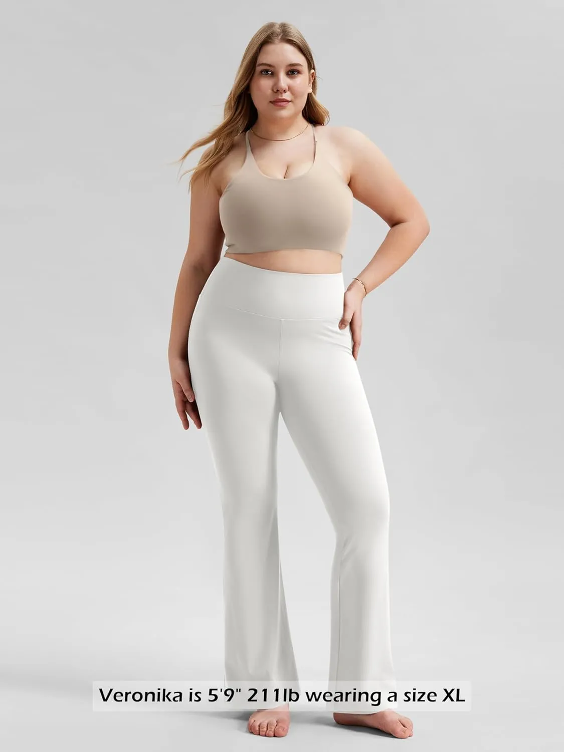 ODODOS Women's Bootcut Yoga Pants Tummy Control Non See Through Bootleg Gym Workout Pants