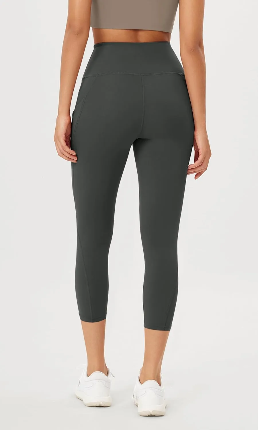 ODODOS Women's High Waisted Yoga Leggings with Pockets, Tummy Control Non See Through Workout Athletic Running Yoga Pants