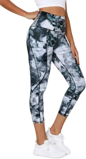 ODODOS Women's High Waisted Yoga Leggings with Pockets, Tummy Control Non See Through Workout Athletic Running Yoga Pants