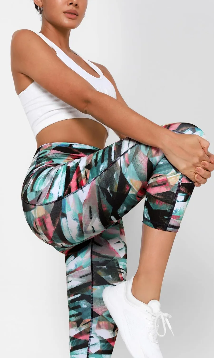 ODODOS Women's High Waisted Yoga Leggings with Pockets, Tummy Control Non See Through Workout Athletic Running Yoga Pants