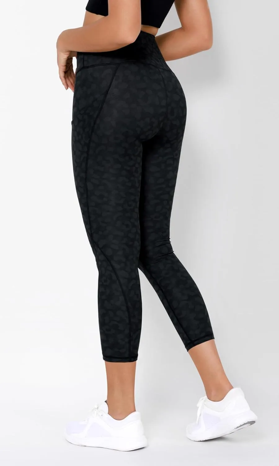 ODODOS Women's High Waisted Yoga Leggings with Pockets, Tummy Control Non See Through Workout Athletic Running Yoga Pants