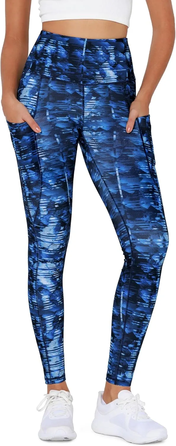 ODODOS Women's High Waisted Yoga Leggings with Pockets, Tummy Control Non See Through Workout Athletic Running Yoga Pants
