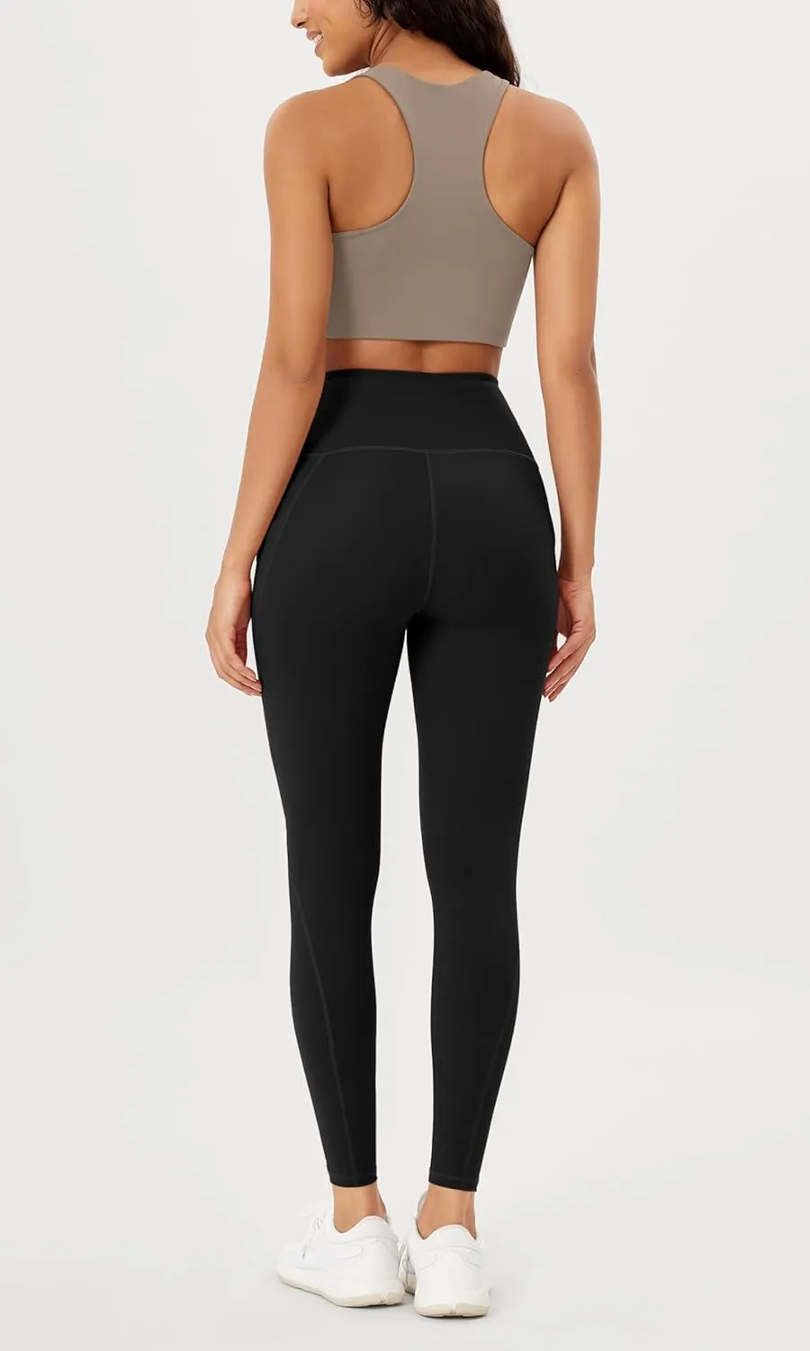 ODODOS Women's High Waisted Yoga Leggings with Pockets, Tummy Control Non See Through Workout Athletic Running Yoga Pants