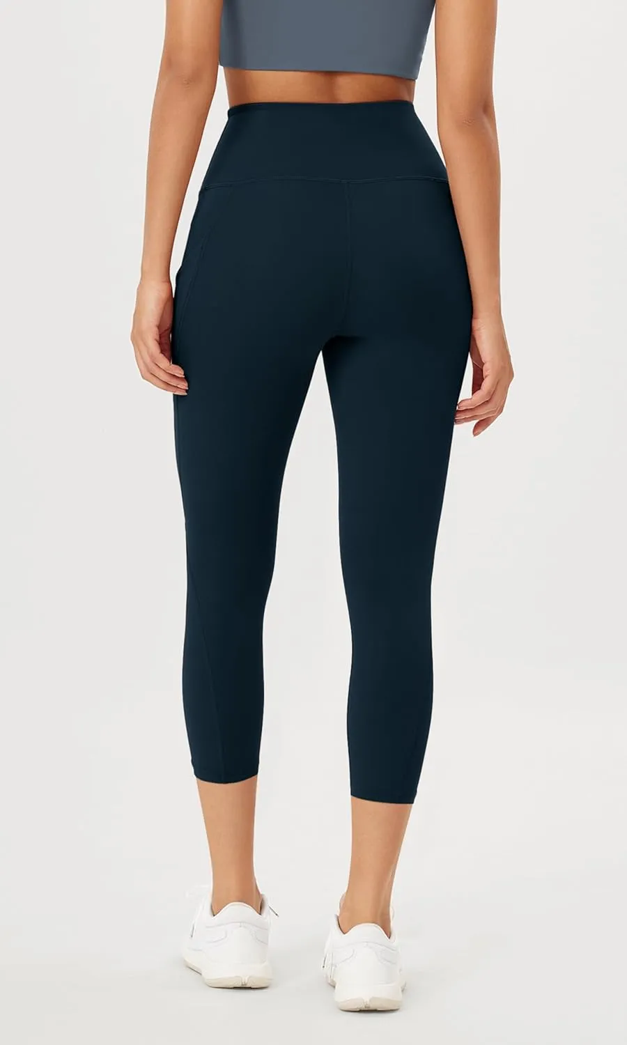 ODODOS Women's High Waisted Yoga Leggings with Pockets, Tummy Control Non See Through Workout Athletic Running Yoga Pants