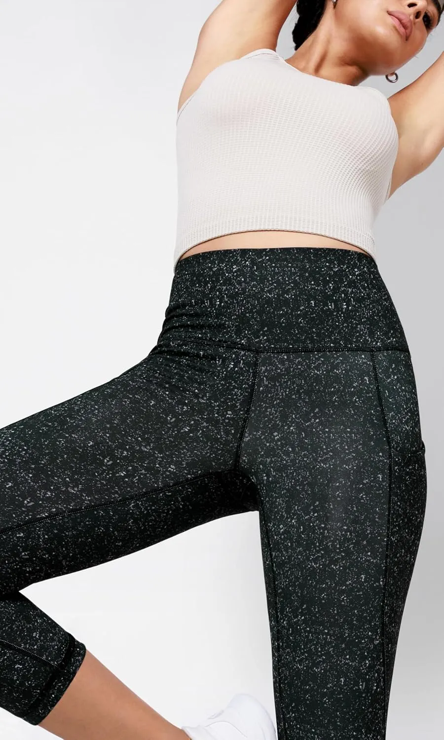 ODODOS Women's High Waisted Yoga Leggings with Pockets, Tummy Control Non See Through Workout Athletic Running Yoga Pants