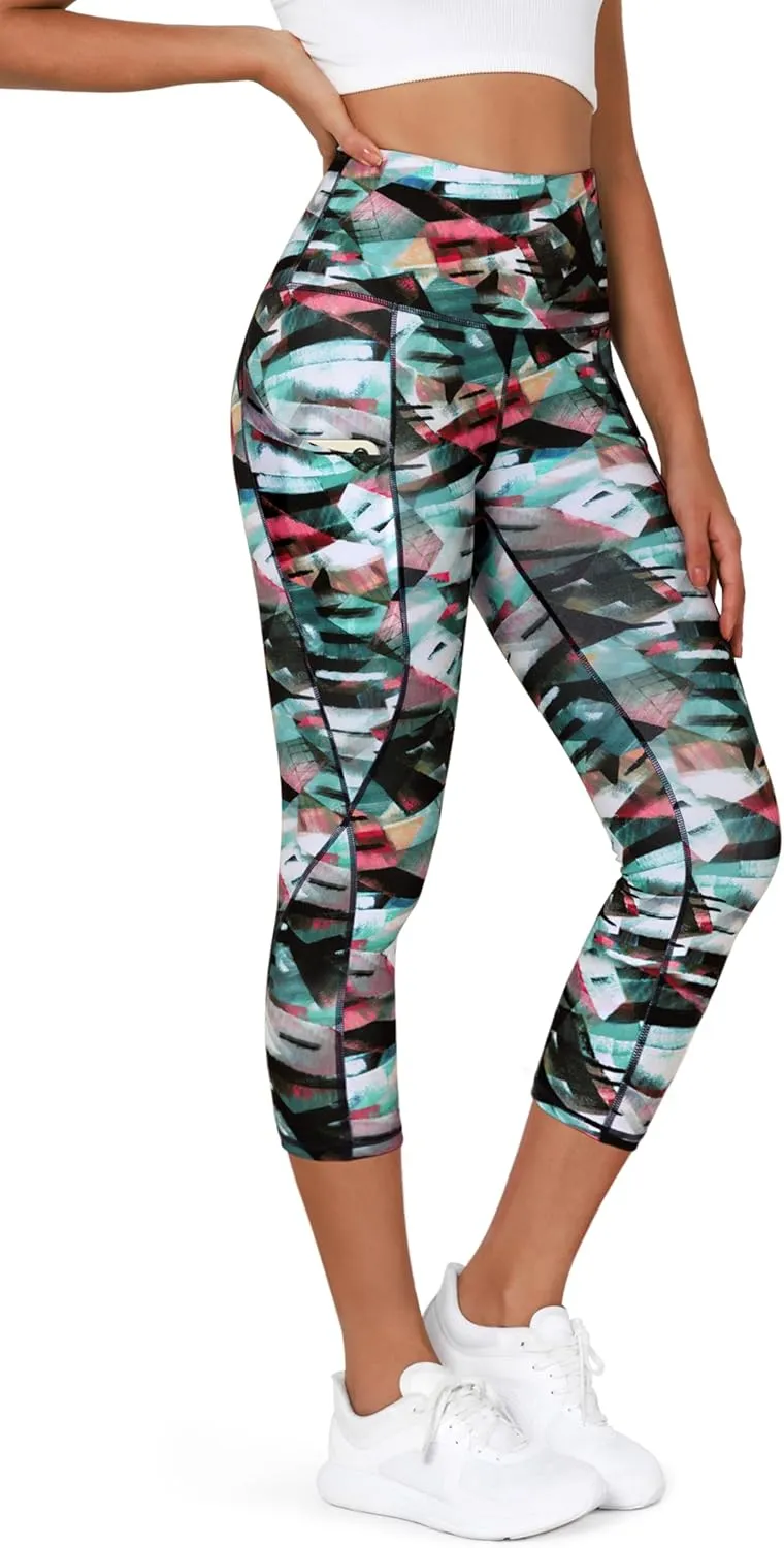 ODODOS Women's High Waisted Yoga Leggings with Pockets, Tummy Control Non See Through Workout Athletic Running Yoga Pants