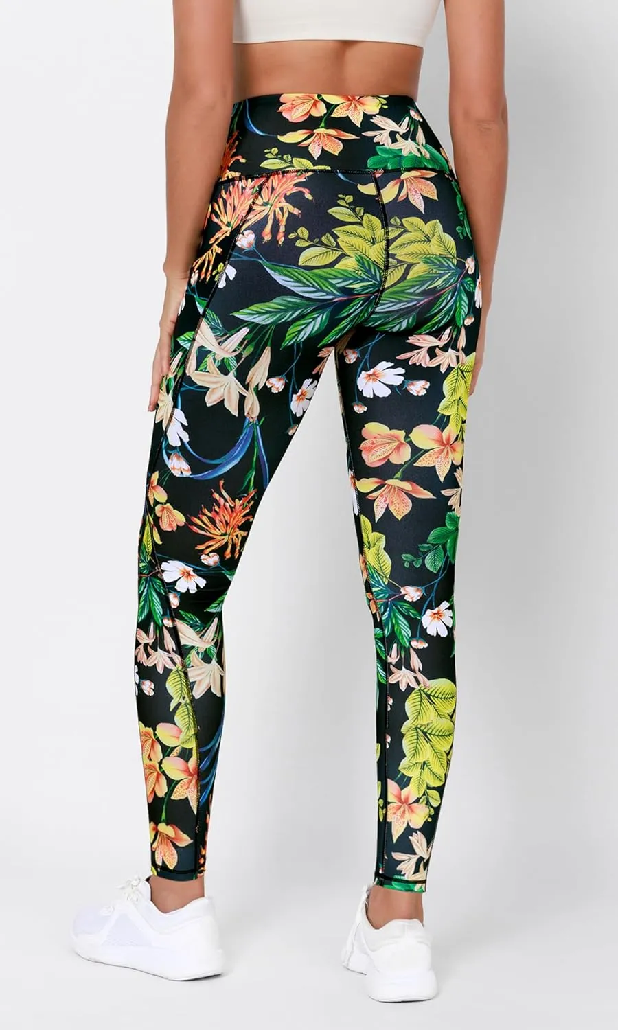 ODODOS Women's High Waisted Yoga Leggings with Pockets, Tummy Control Non See Through Workout Athletic Running Yoga Pants