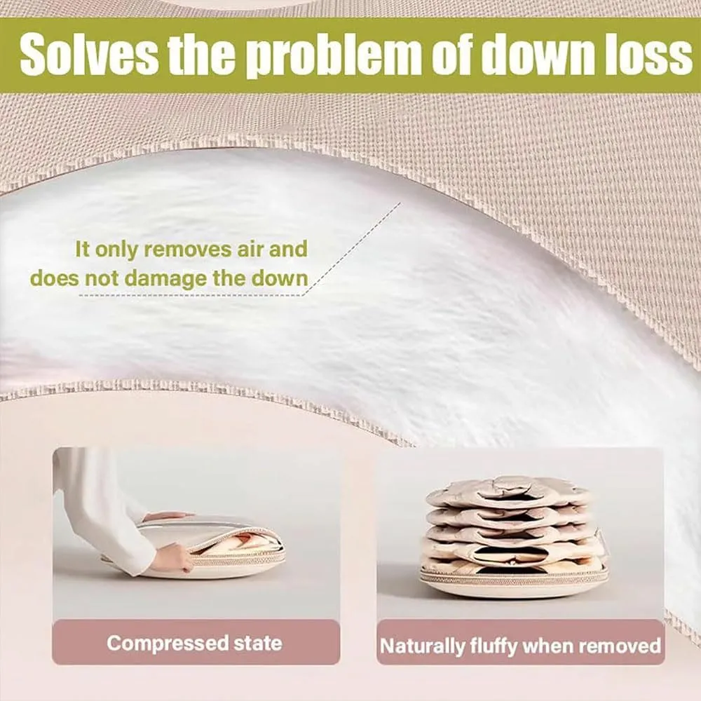 Otherwise Garment Bag, Suspended Dust-Proof Bag for Down Jacket, Space-Saving Garment Bags, Clothe Receiver With Self-Compression Zipp, Used For Clothes Storage (Pink,M)
