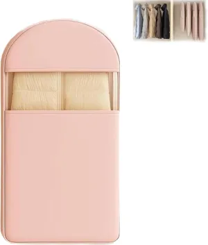 Otherwise Garment Bag, Suspended Dust-Proof Bag for Down Jacket, Space-Saving Garment Bags, Clothe Receiver With Self-Compression Zipp, Used For Clothes Storage (Pink,M)