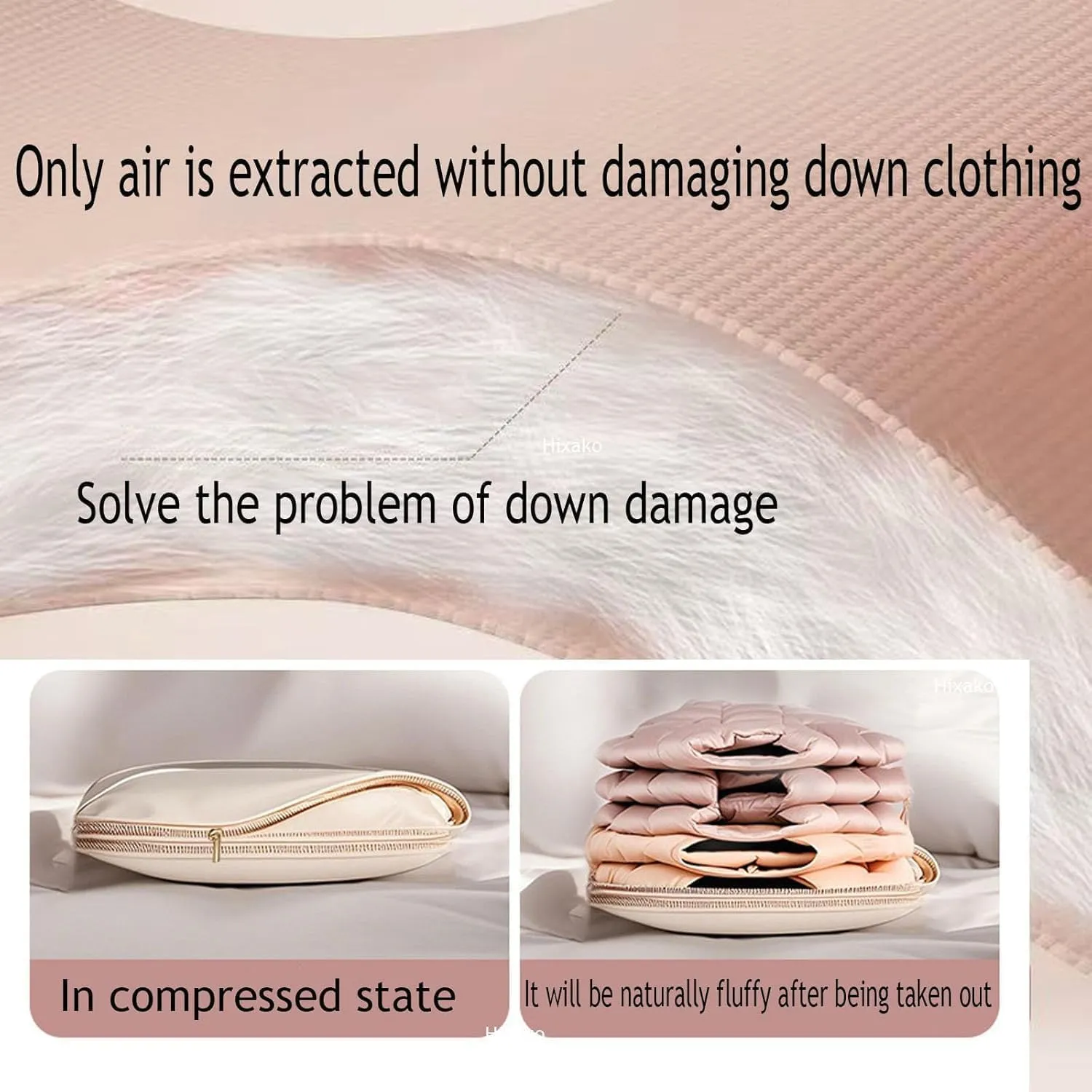 Otherwise Garment Bags, Closet Organizer For Winter Coats, Down Jackets, Heavy Clothes, Dust Proof, Durability Wardrobe Storage (Large Beige)