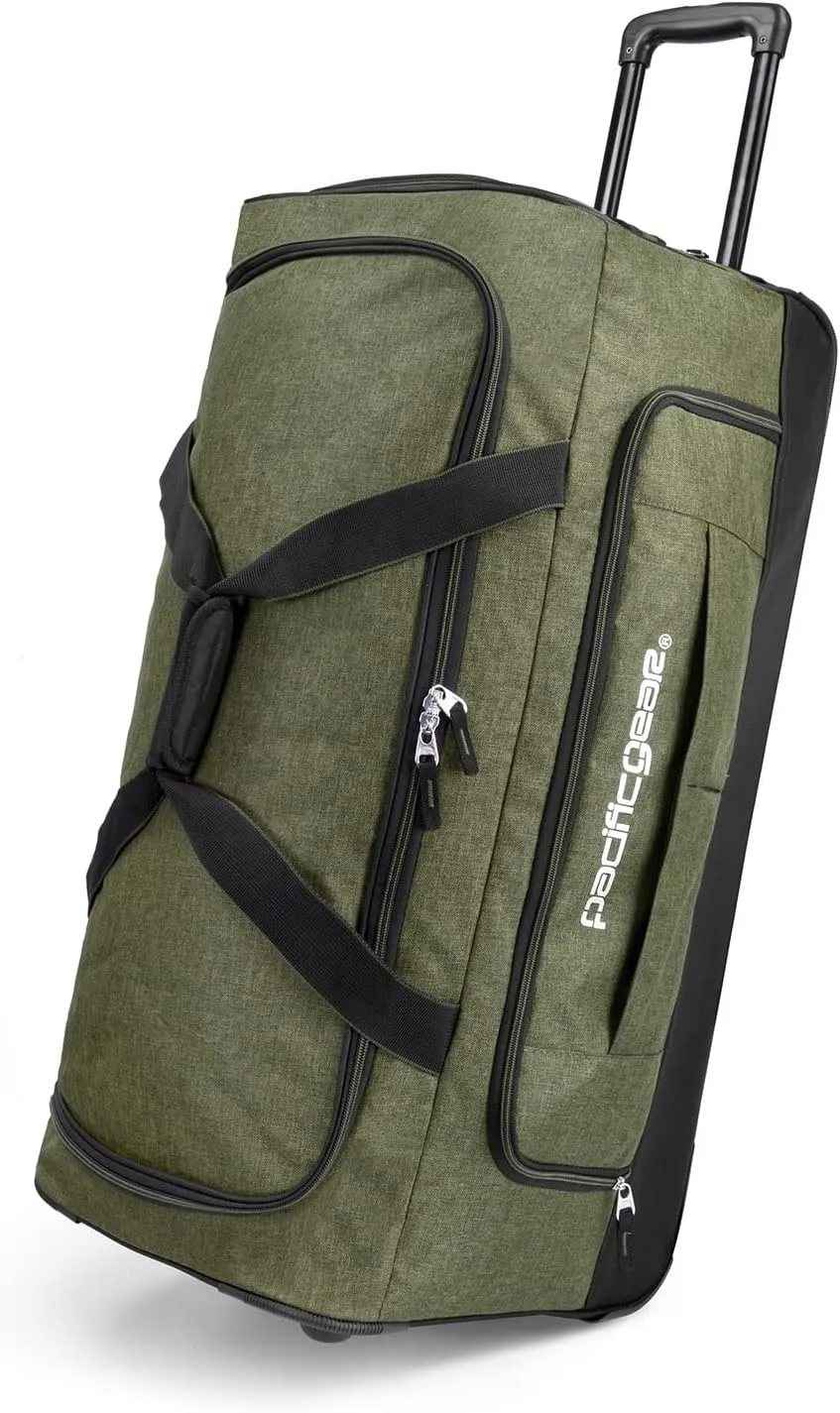 Pacific Gear Rolling Duffel Wheels, 30-inch Luggage, Hockey Bag, Heavy Duty