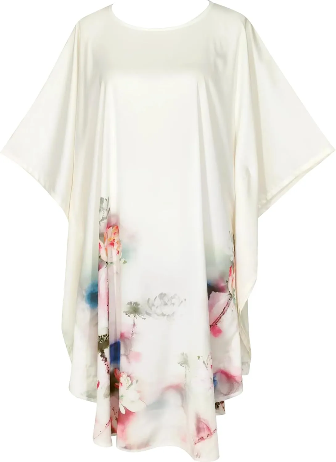 Pajamas, Bathrobe Pajamas, Kimono Robes, Classic Bat Sleeves - Flower Pattern