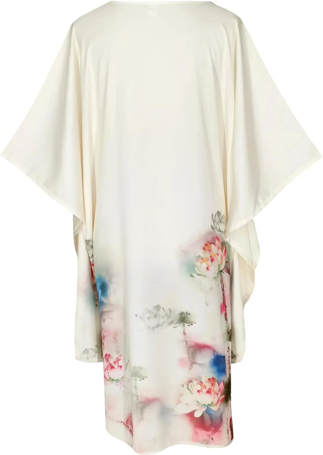 Pajamas, Bathrobe Pajamas, Kimono Robes, Classic Bat Sleeves - Flower Pattern