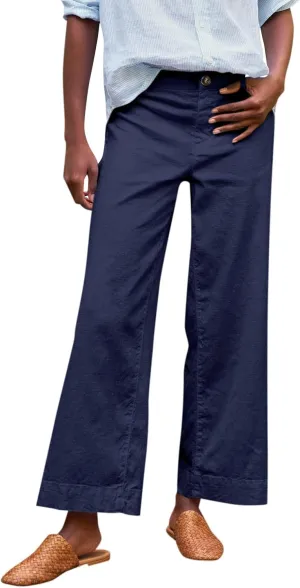 Pants for Women, Straight Leg Peasant Pants Casual Linen Trendy Comfortable Fit