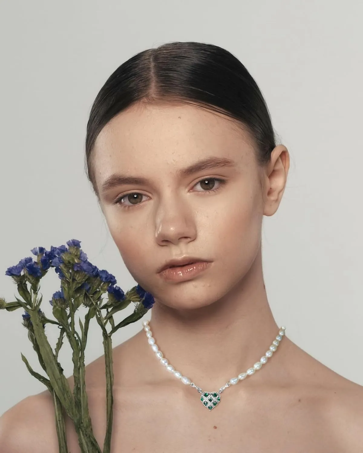 Pearl Necklaces for Women-Real Pearls - Pearl Necklace with Pendant- Dainty 14K Gold/Silver Plated White Pearl Choker & Handmade 6MM Freshwater Pearl Necklace-Elegant Wedding Jewelry Gift