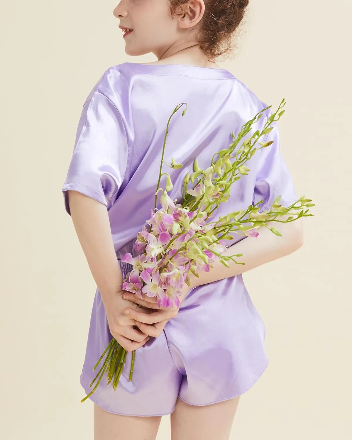 Petite&Me Girls Pajamas, Silk Pajamas for Girls, Pajamas for Kids Size 4-14