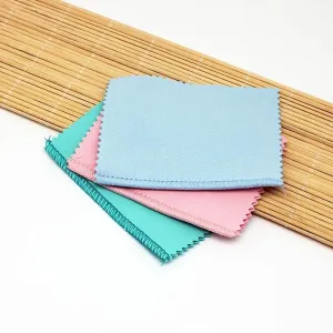 Pink Professional Jewelry Cleaning Cloth, Multi-Layer Double-Sided Jewelry Polishing Cloth, Cotton Jewelry for Gold,Sterling Silver, Platinum, Silver Jewelry Cleaner Tarnish Remove Care Products