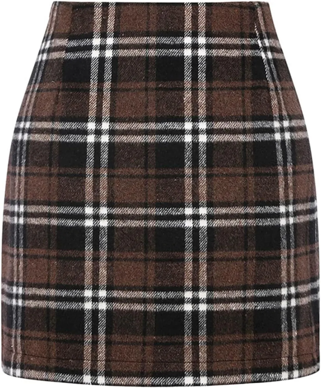 Plaid Skirts for Women,2025 Spring Summer Trendy High Waisted Bodycon Pencil Skirts,Business Casual Mini/Midi Skirts