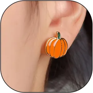 Pumpkin Stud Earrings Halloween Pumpkin Jewelry Minimalist Pumpkin Ear Jewelry
