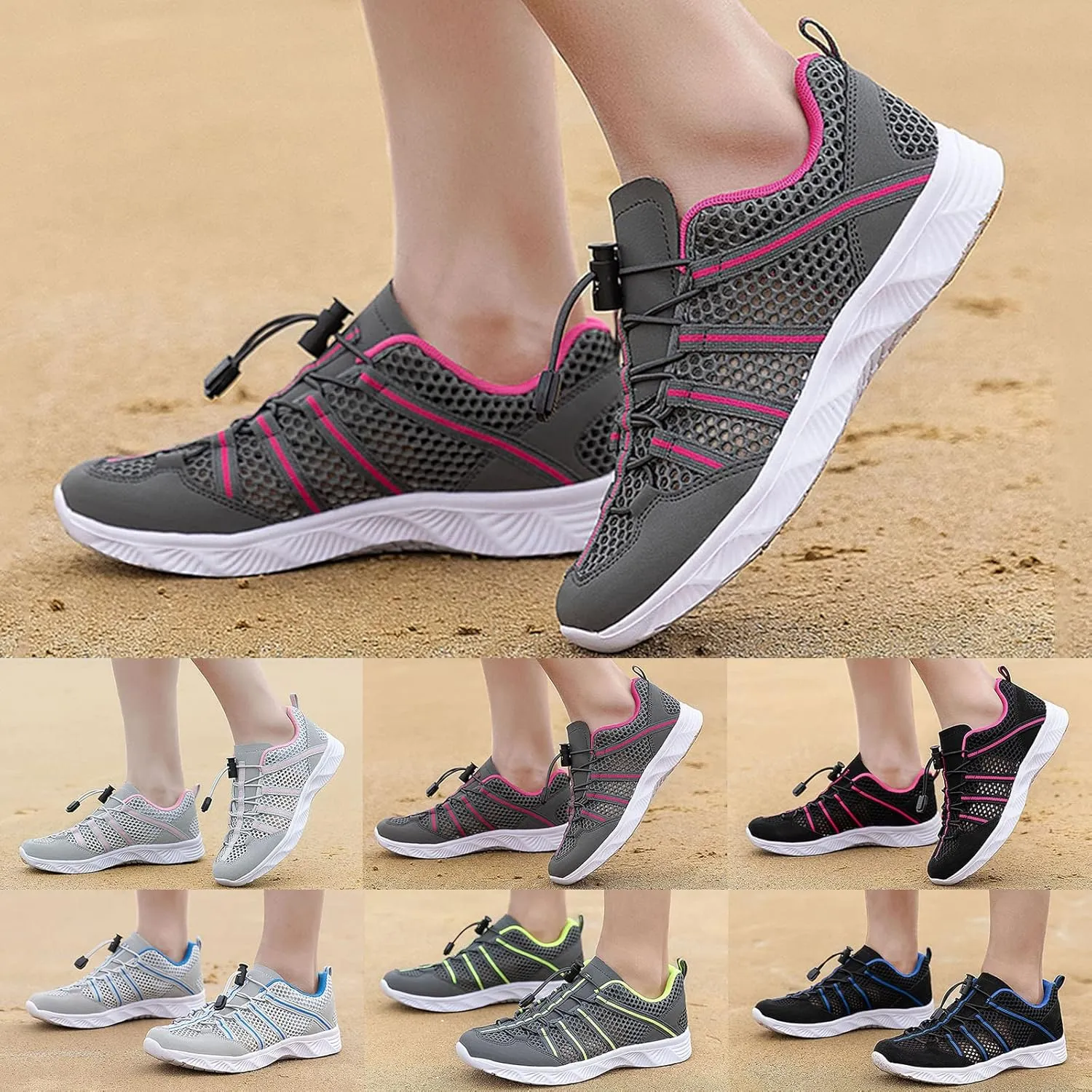 Quick Dry Water Shoes for Women Men Barefoot Beach Swim Pool Aqua Socks Non Slip Outdoor Sports Hiking Surfing Yoga Exercise Shoes