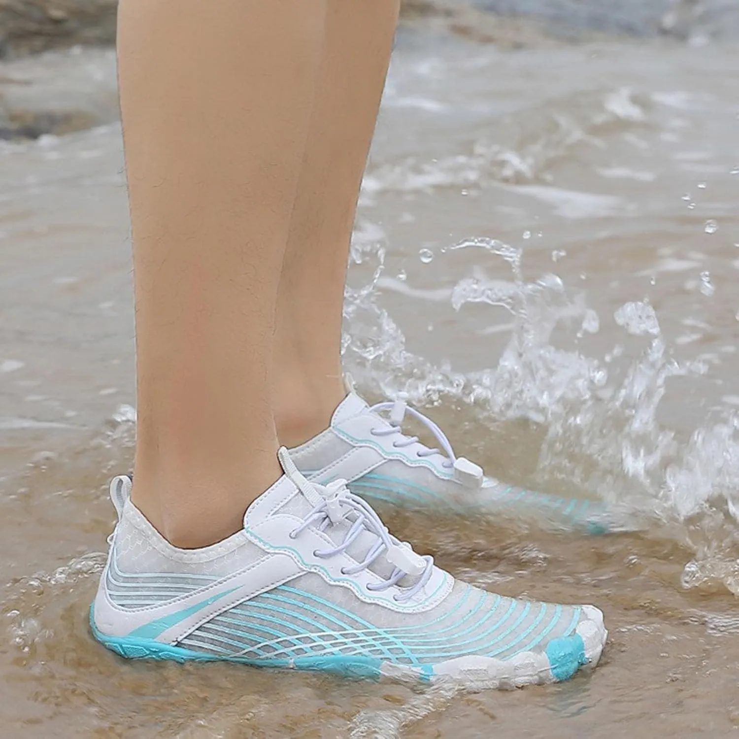 Quick Drying Water Shoes for Women Men Non Slip Barefoot Hiking Shoes Breathable Lightweight Summer Beach Wading Aqua Socks Shoe Boating Fishing Diving Surfing Indoor Yoga Aerobics Footwear Women Men