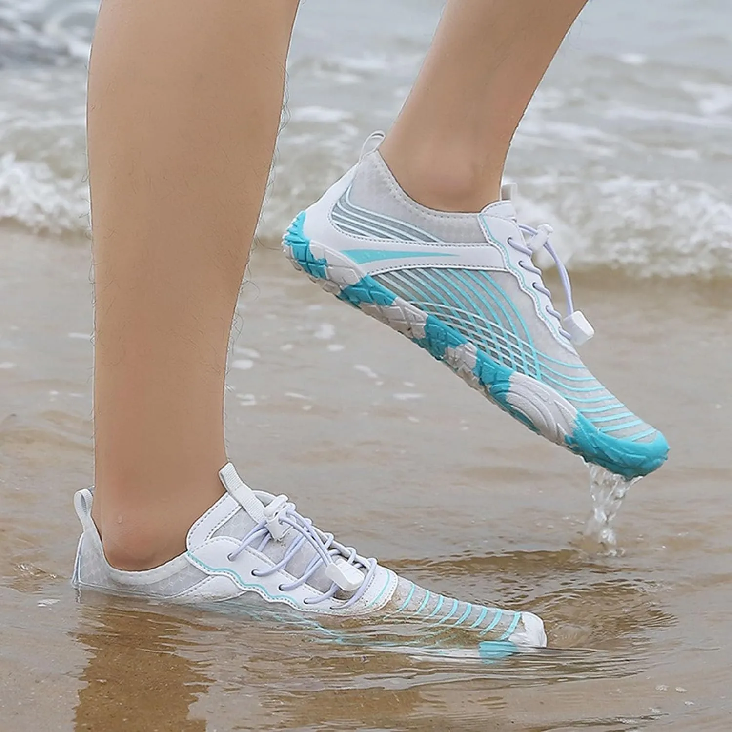 Quick Drying Water Shoes for Women Men Non Slip Barefoot Hiking Shoes Breathable Lightweight Summer Beach Wading Aqua Socks Shoe Boating Fishing Diving Surfing Indoor Yoga Aerobics Footwear Women Men
