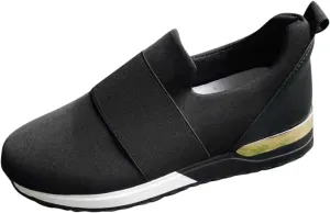 SBGMoSJ Womens Black Platform Fashion Sneakers Red and White Athletic Shoes Women's Womens Wide Width Shoes Dressy Casual Chunky Sneakers for Women Trendy Cute Comfy Fall Shoes Women