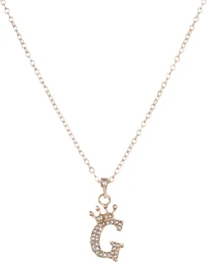 SCVGVER Necklaces for Women Trendy, 14K Gold Plated Letter A-Z Pendant Necklace Tiny Initial Necklace Crown Letter Necklace Gold Initial Necklaces for Women Jewelry