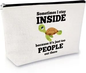 Sfodiary Turtle Lover Gift Sea Turtle Gifts for Women Turtle Makeup Bag Animal Lover Gift for Her Cosmetic Bag Ocean Turtle Stuff Birthday Christmas Gift for Turtle Lover Friends Sister Travel Pouch