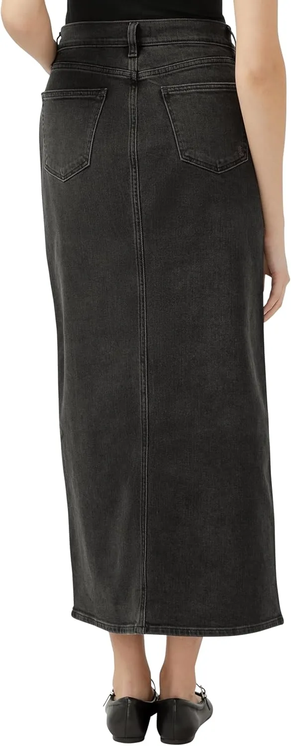 Silver Jeans Co. Women's Front-Slit Jean Skirt