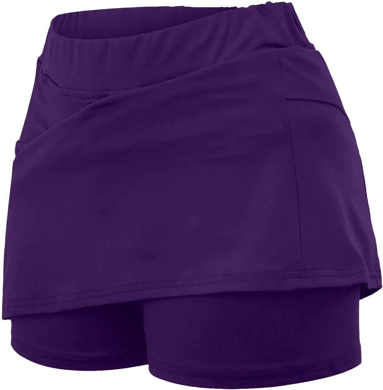 Skorts for Women Dressy Casual High Waist Plus Size Skirt with Shorts Summer Athletic Tummy Control Tennis Skirts Yoga Skort