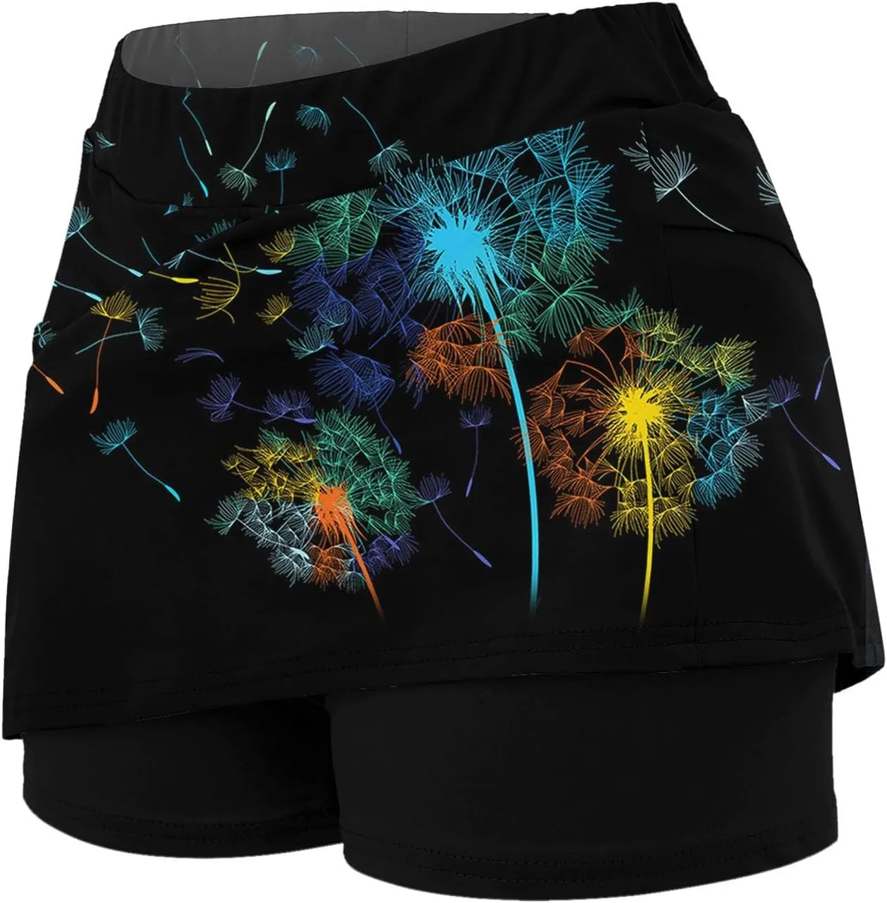 Skorts for Women Dressy Casual Summer High Waist Plus Size Skirt with Shorts Athletic Tummy Control Tennis Skirts Yoga Skort