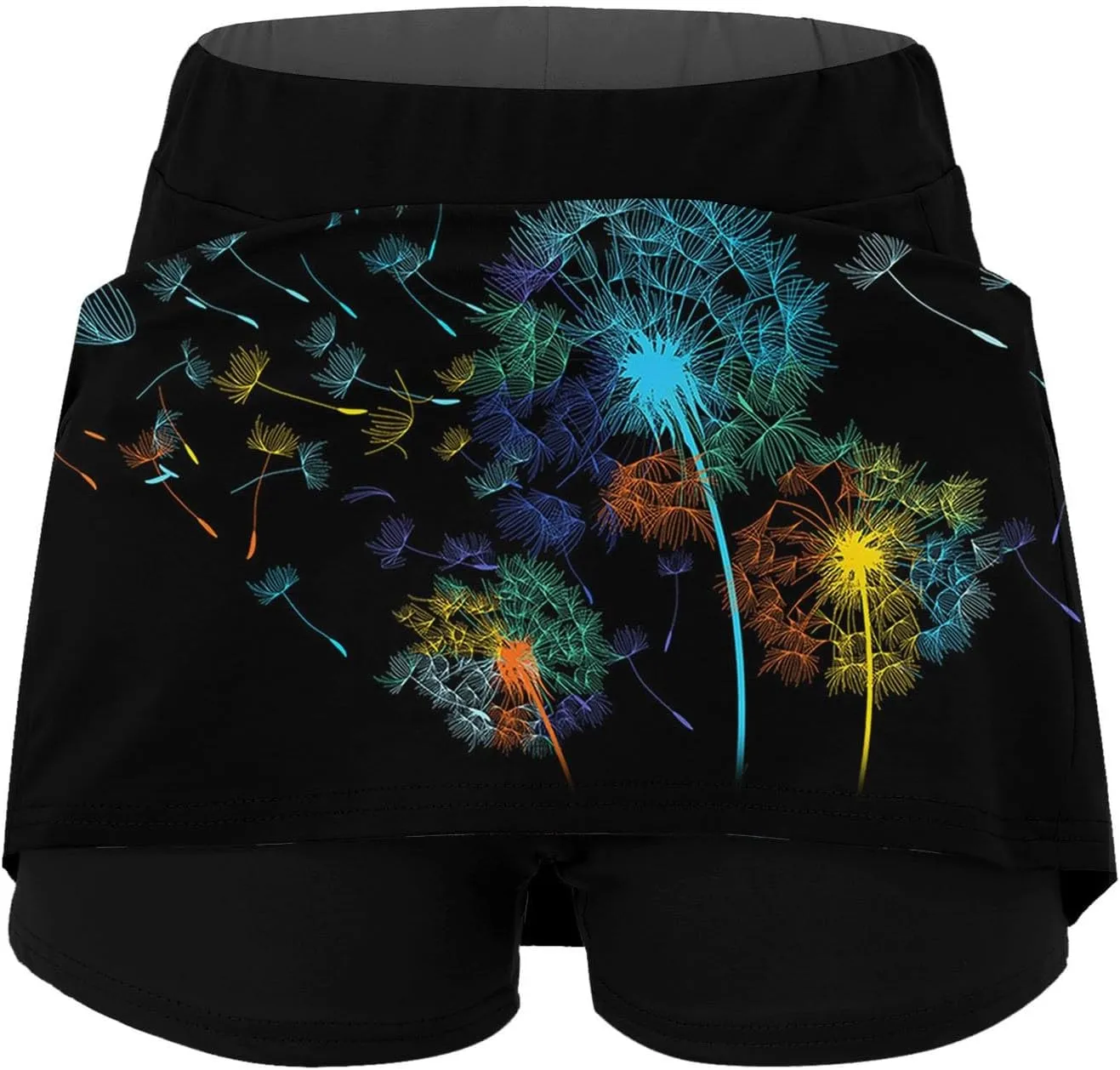 Skorts for Women Dressy Casual Summer High Waist Plus Size Skirt with Shorts Athletic Tummy Control Tennis Skirts Yoga Skort