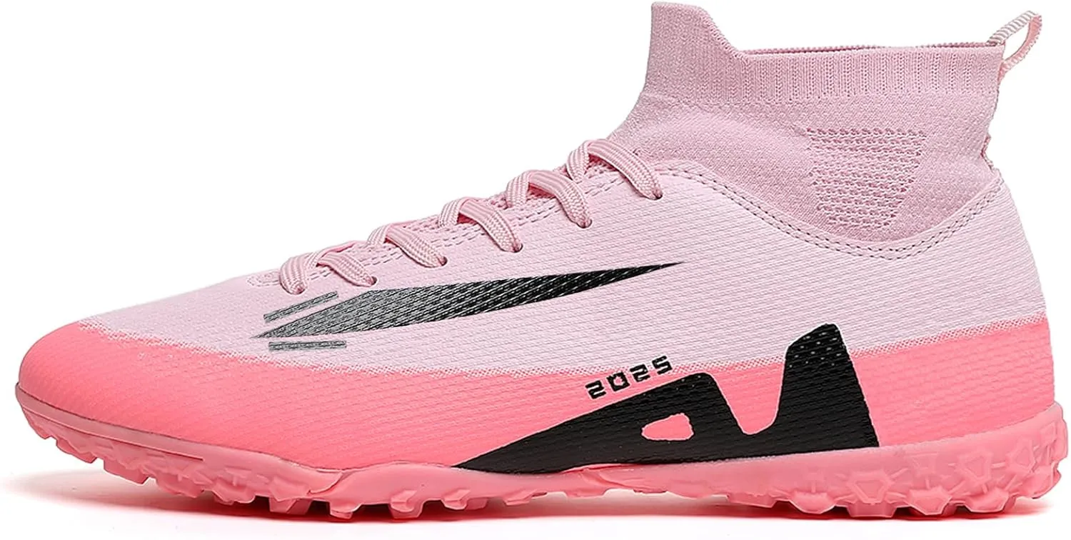Soccer Cleats for Kids Turf Soccer Shoes Indoor Boys Girls Football Shoes Youth TF AG Artificial Ground Trainning Athletic Sneakers Outdoor
