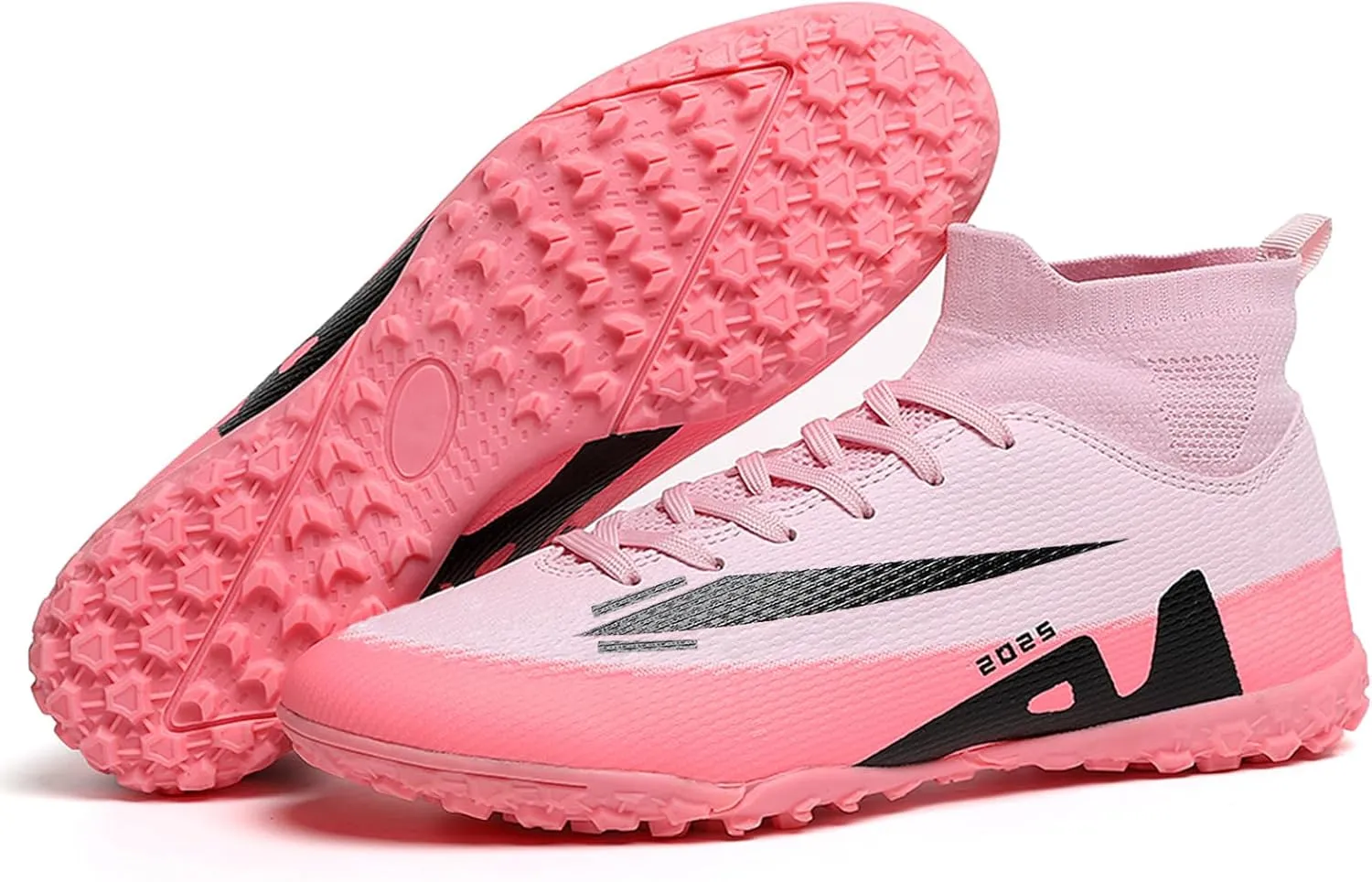 Soccer Cleats for Kids Turf Soccer Shoes Indoor Boys Girls Football Shoes Youth TF AG Artificial Ground Trainning Athletic Sneakers Outdoor