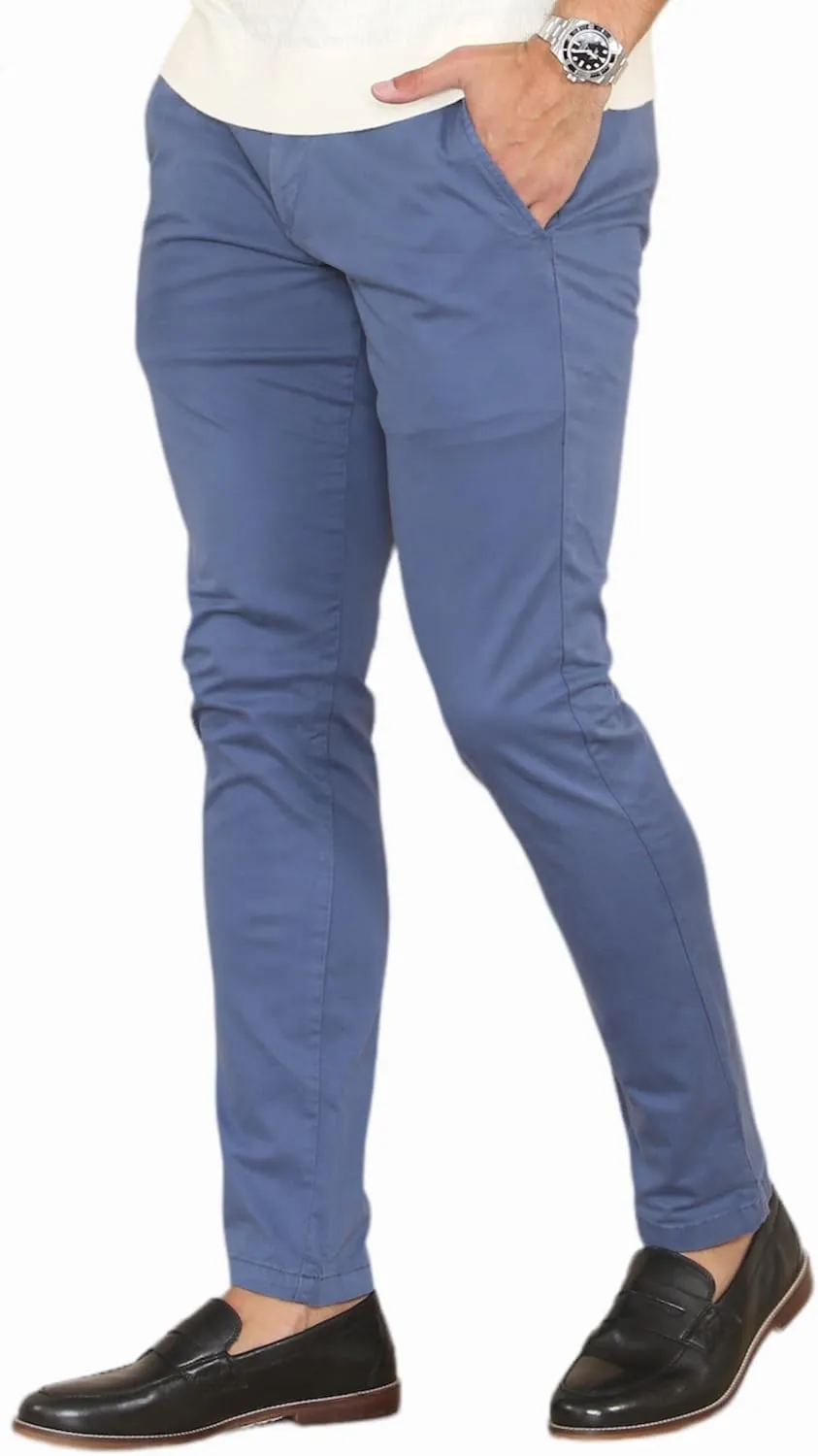 Soroor Slim Fit Chinos Pants Men - Stylish Mens Chinos Pants, Smart Casual Mens Khaki Pants | Stretch Twill Cotton Men Chino