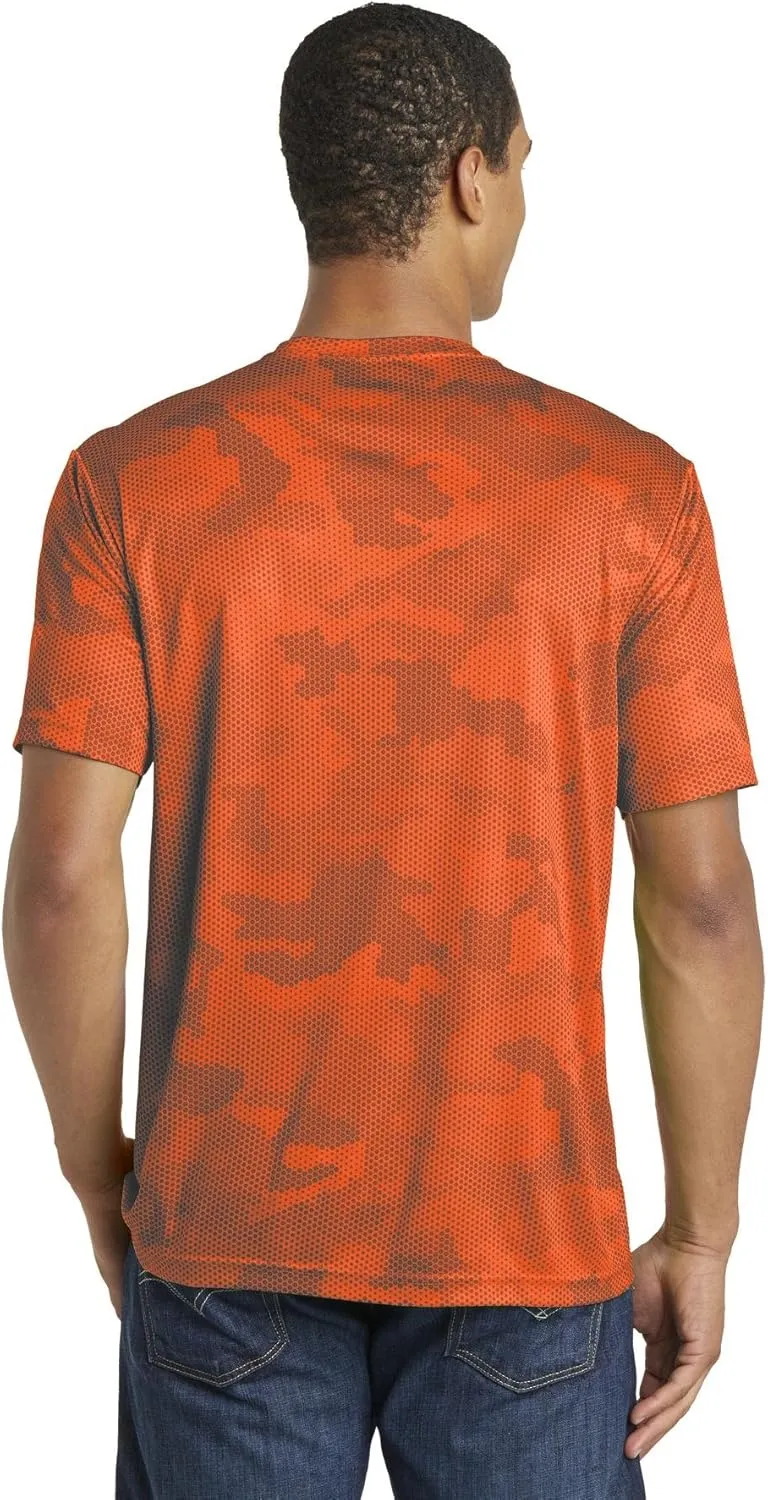 Sport Tek Men's Moisture Wicking CamoHex Tee Shirt