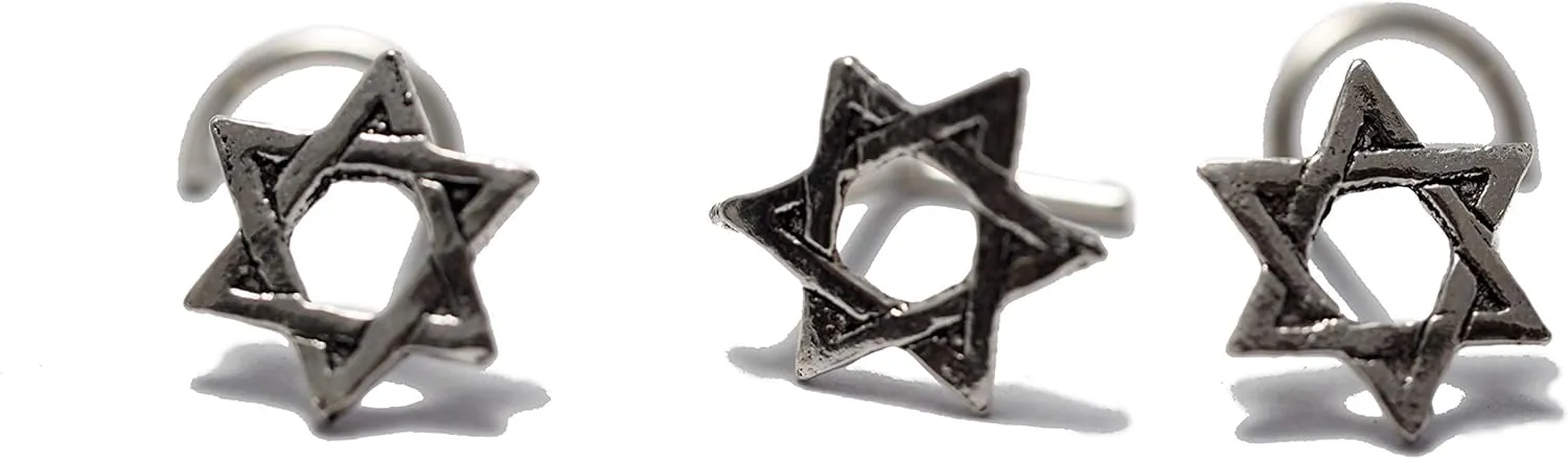 Studs Star of David Nose, 925 Sterling Silver Nose, Jewelry Nose, Body Piercing Jewelry, Nose Piercing, Body Jewelry