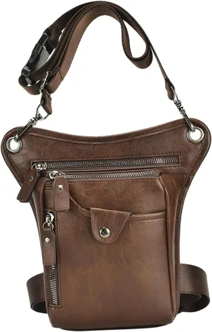 Stylish Leather Waist Bag for Men and Women - Multi-functional Outdoor Gear