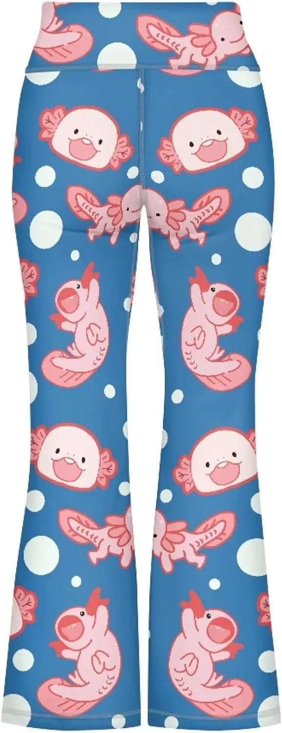 Summer Casual Soft Flare Leggings Yoga Pants for Girls Comfy Stretchy Bell Bottom Trousers Kids Relax Daily Wear