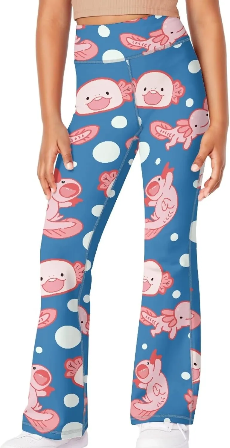 Summer Casual Soft Flare Leggings Yoga Pants for Girls Comfy Stretchy Bell Bottom Trousers Kids Relax Daily Wear