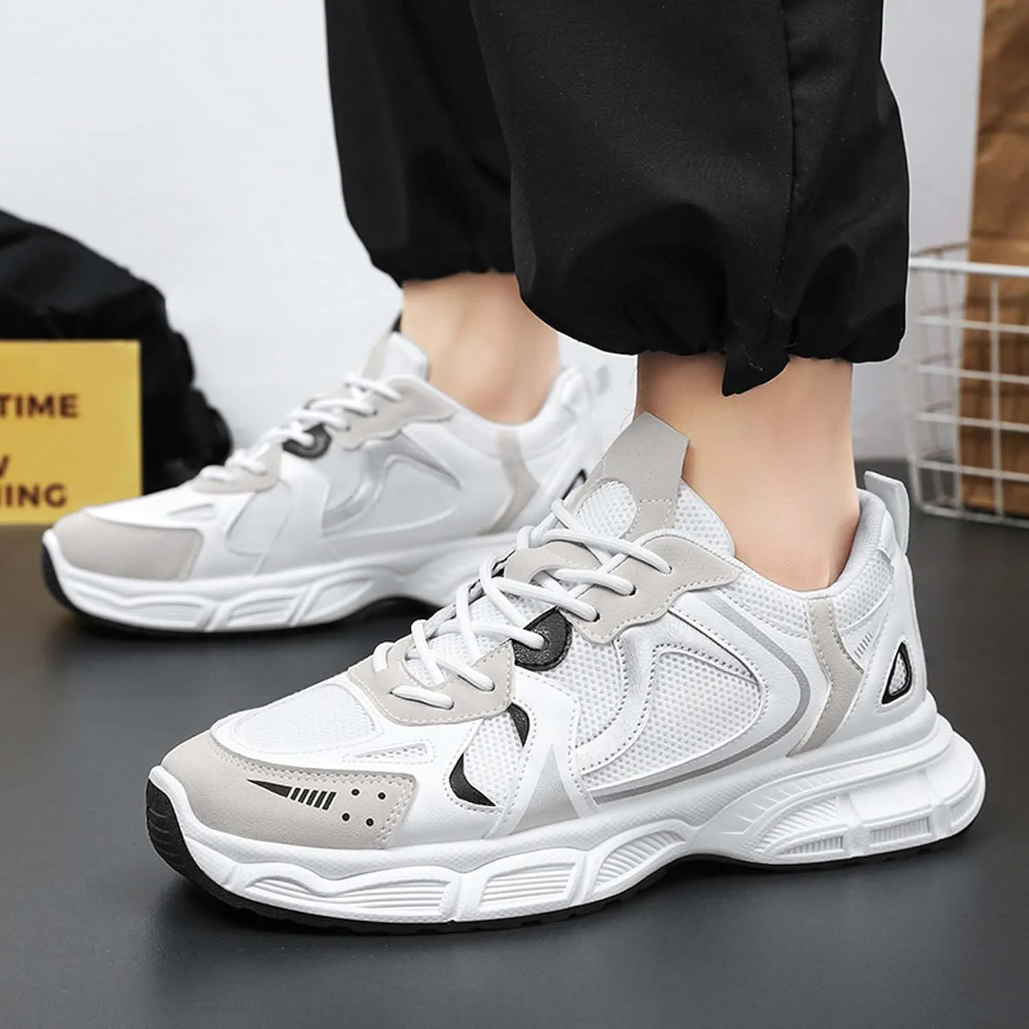 Summer Style Anti Slip and wear-Resistant Men's Shoes Large Size Outdoor Shoes Sports Shoes Running Shoes Casual Shoes Hiking Shoes Blue Ball Shoes Hiking Shoes