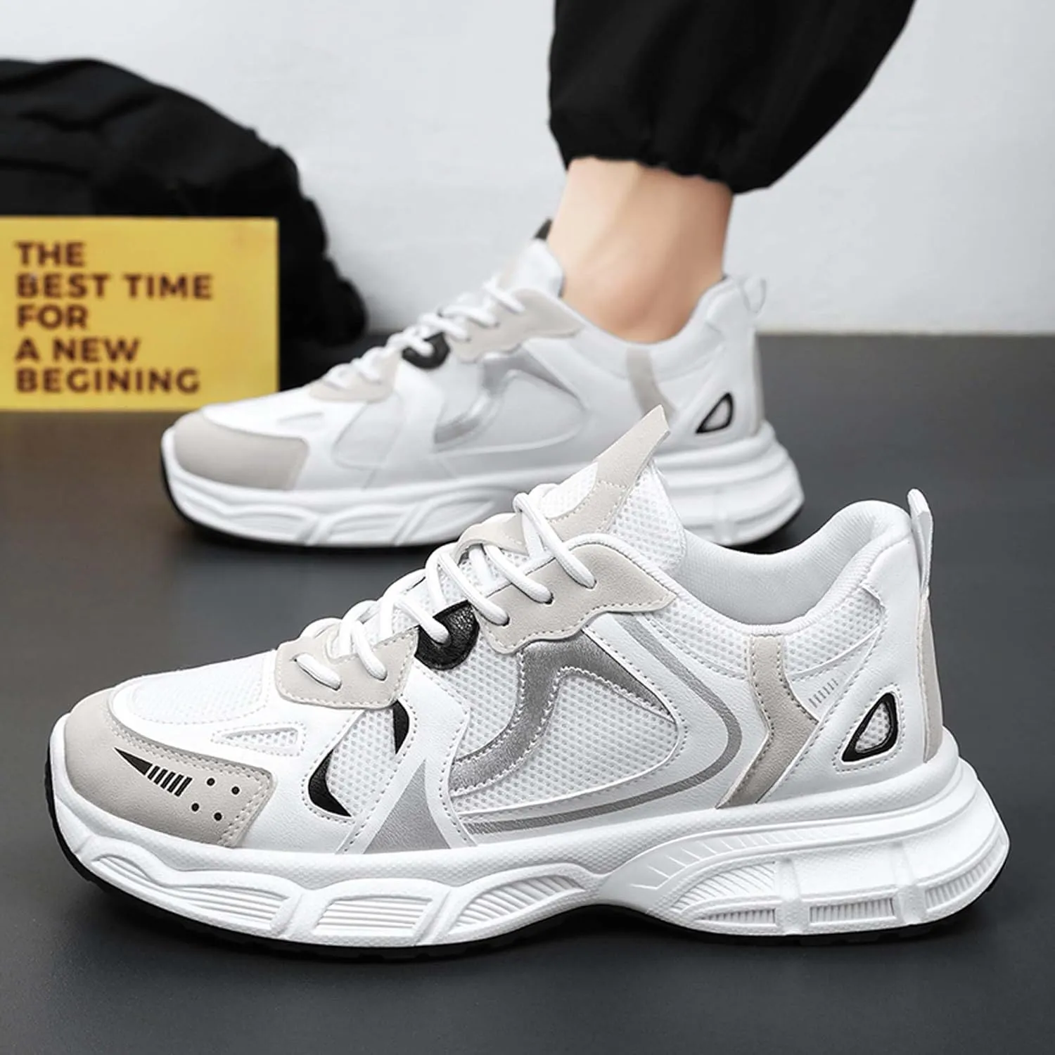 Summer Style Anti Slip and wear-Resistant Men's Shoes Large Size Outdoor Shoes Sports Shoes Running Shoes Casual Shoes Hiking Shoes Blue Ball Shoes Hiking Shoes