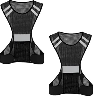 TCCFCCT Reflective Running Vest, High Visibility Running Gear with Large Pocket