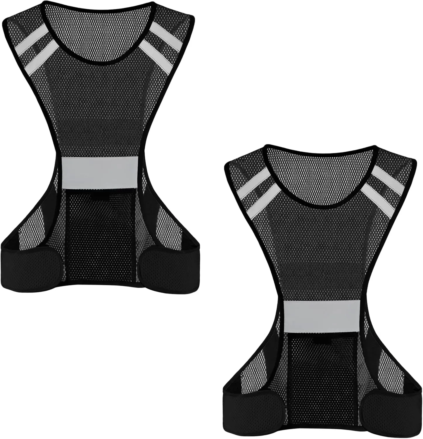 TCCFCCT Reflective Running Vest, High Visibility Running Gear with Large Pocket