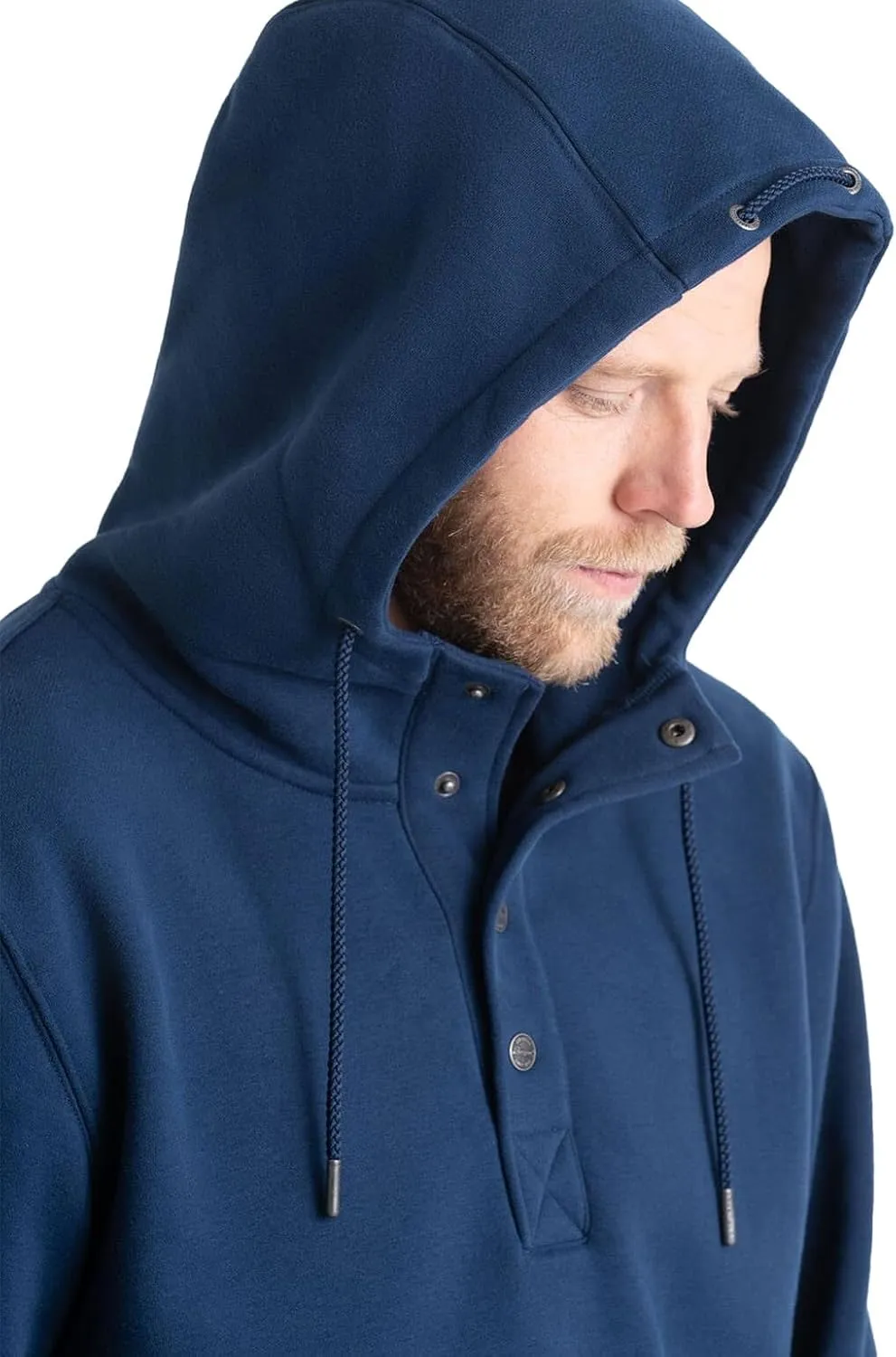 Thorogood Men's Quarter Snap Hoodie, Heavyweight Pullover Workwear Sweatshirt