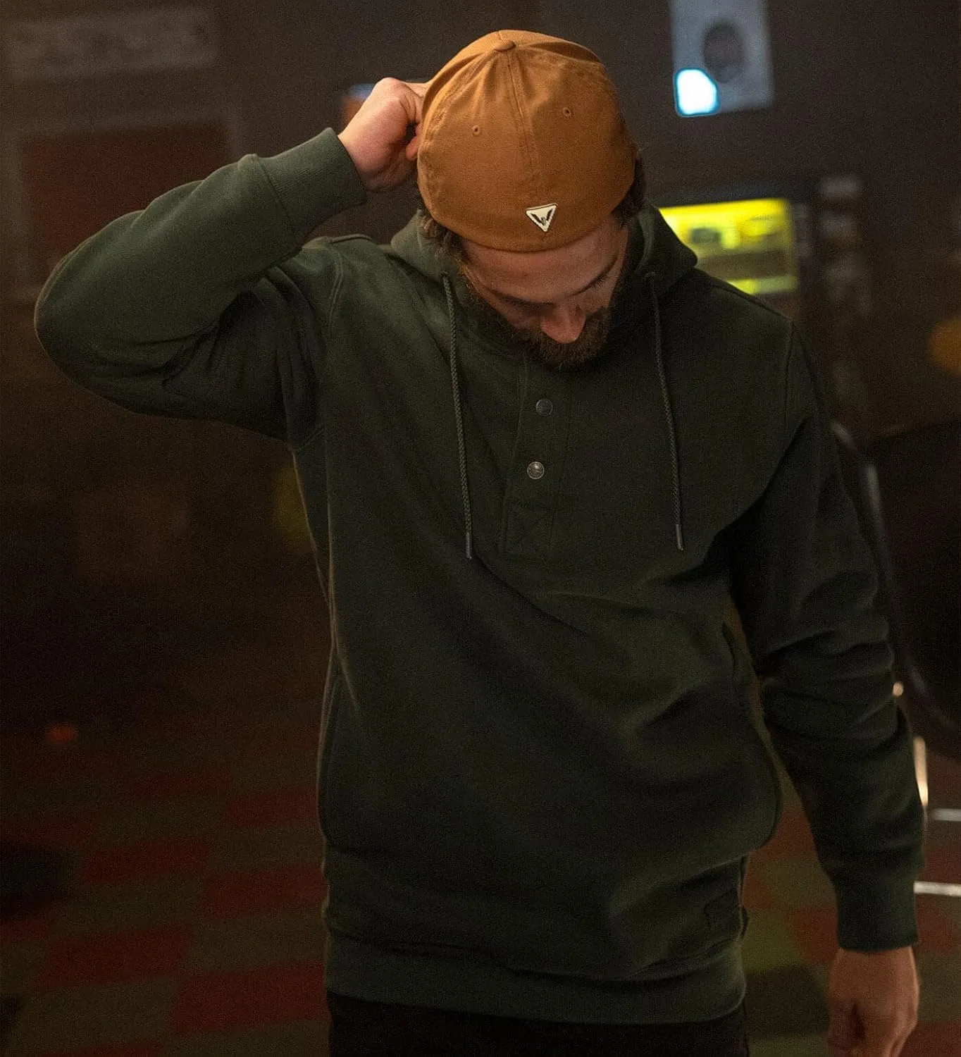Thorogood Men's Quarter Snap Hoodie, Heavyweight Pullover Workwear Sweatshirt