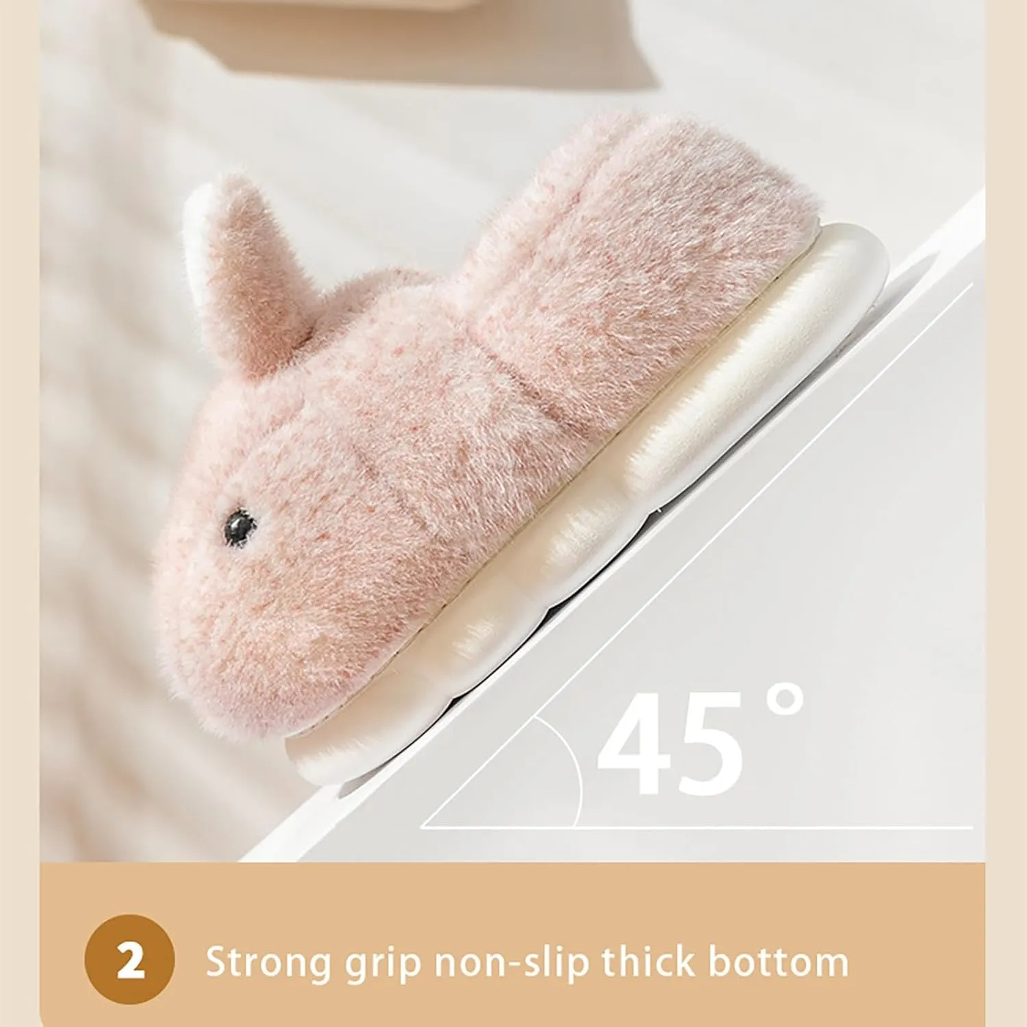 Toddler Boys Girls Bunny House Slippers Indoor Home Shoes Warm Fuzzy Slipper Socks for Baby Winter Shoes Kids Shoes